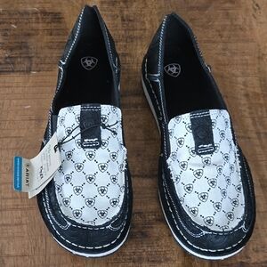 Ariat Cruiser Black and White Loafers/Slipper